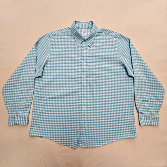 Brooks Brothers Regent Fit Stretch Non-Iron Button Down XL - Picture 2 of 8